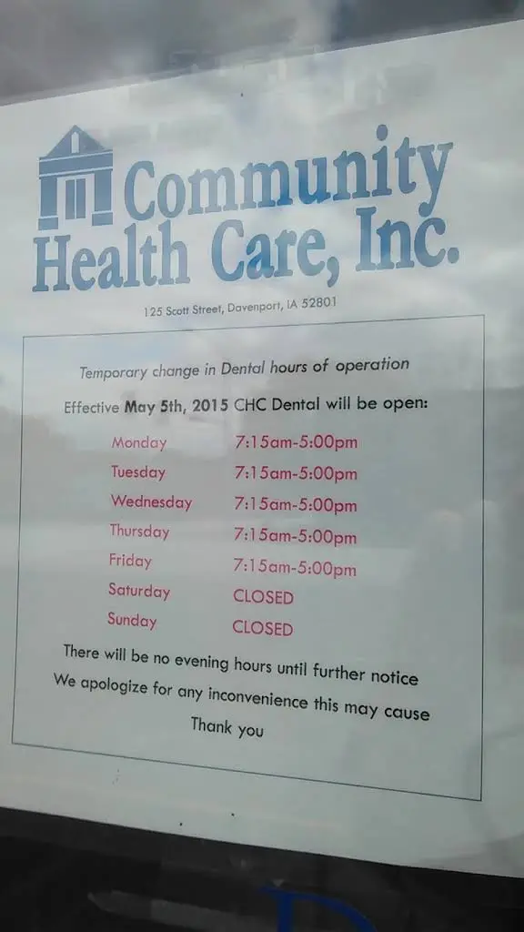 Community Health Care, Davenport Dental Clinic