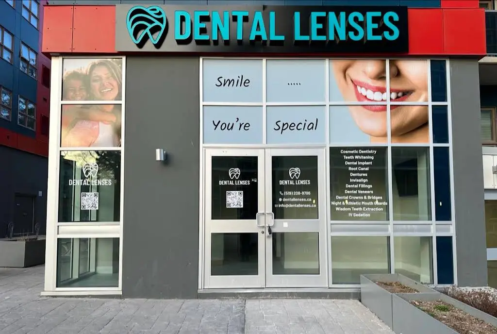 Dental Lenses - Professional dental clinic exterior with modern facilities