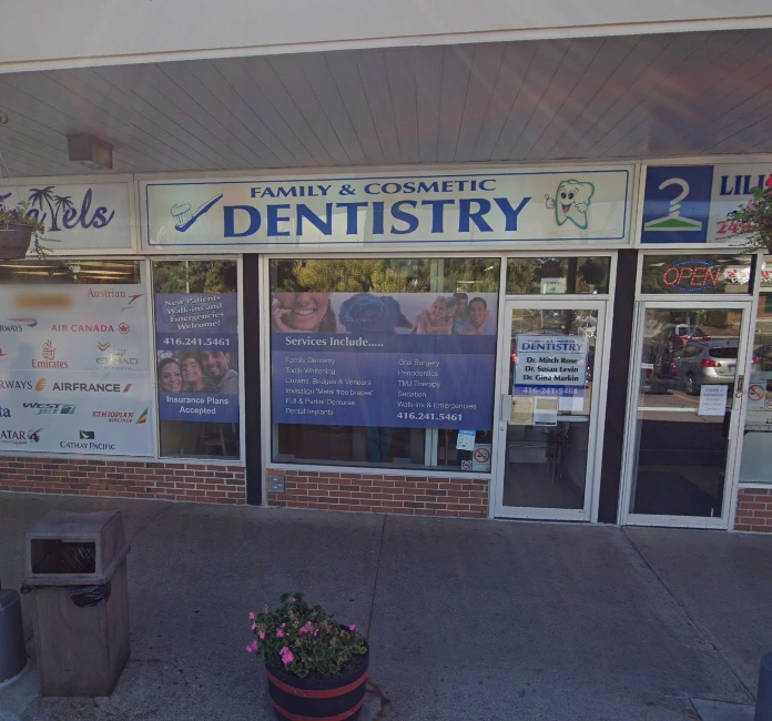 Family & Cosmetic Dentistry - Professional dental clinic exterior with modern facilities