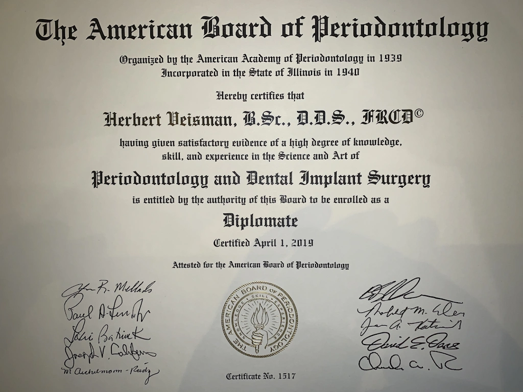 Periodontal Specialists: Dr. Herbert Veisman