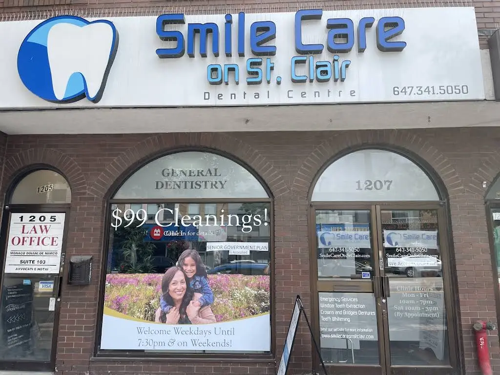 Smile Care on St Clair - Dr Bayani & Associates - Professional dental clinic exterior with modern facilities