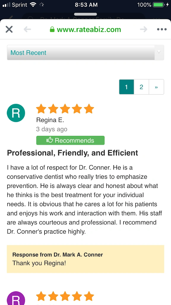 Dr. Mark A Conner Family Dentistry