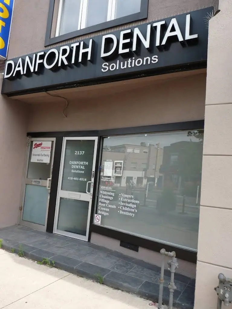 Danforth Dental Solutions - Professional dental clinic exterior with modern facilities