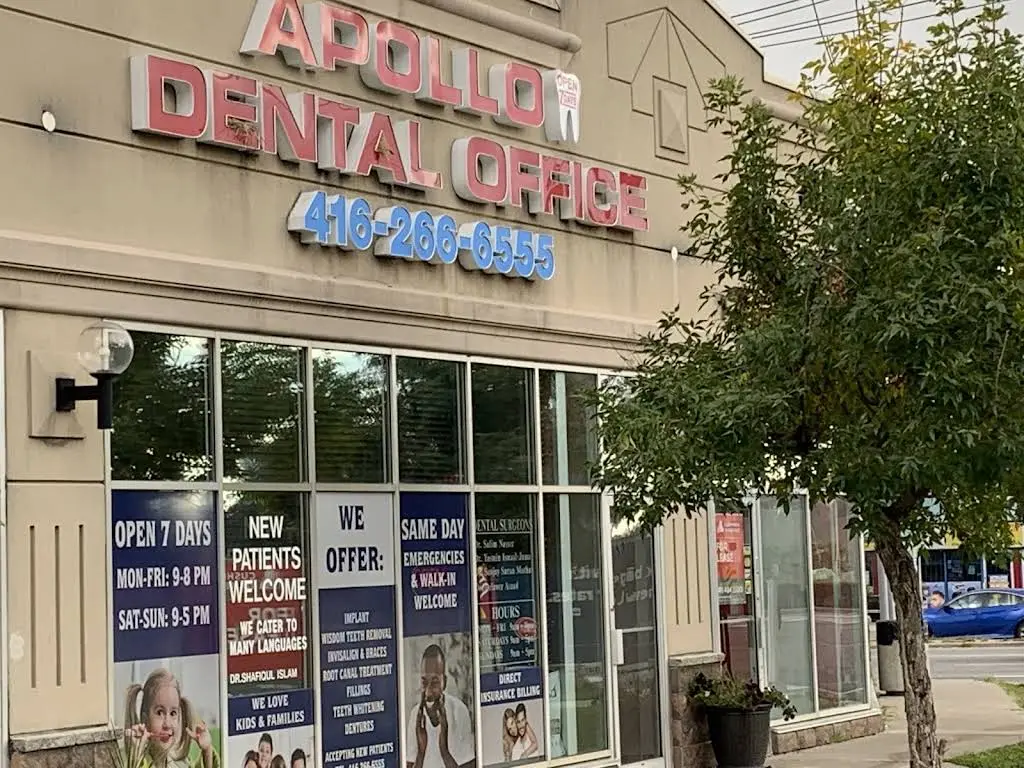 Apollo Dental at Markham and Eglinton - Professional dental clinic exterior with modern facilities
