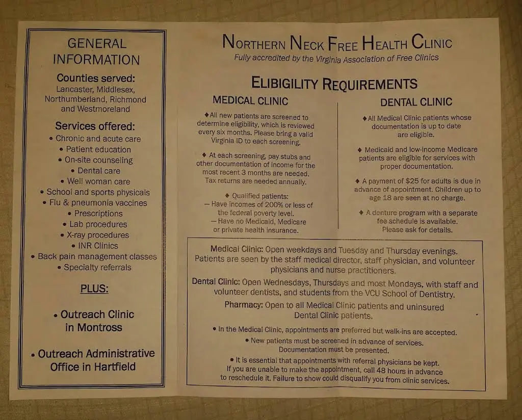 Northern Neck - Middlesex Free Health Clinic