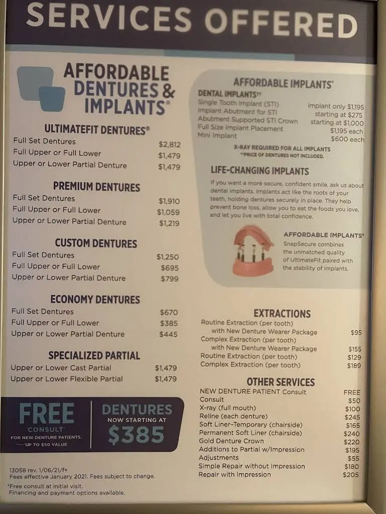 Affordable Dentures & Implants