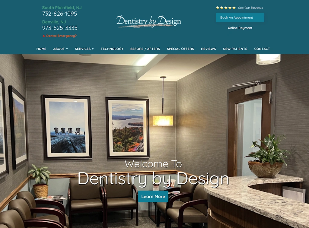 Dentistry by Design - Denville - Professional dental clinic exterior with modern facilities