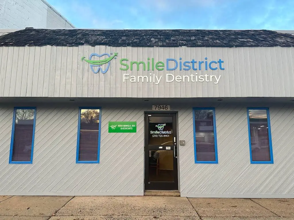 Smile District Dentistry - Professional dental clinic exterior with modern facilities