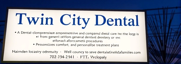 Twin City Dental - Professional dental clinic exterior with modern facilities