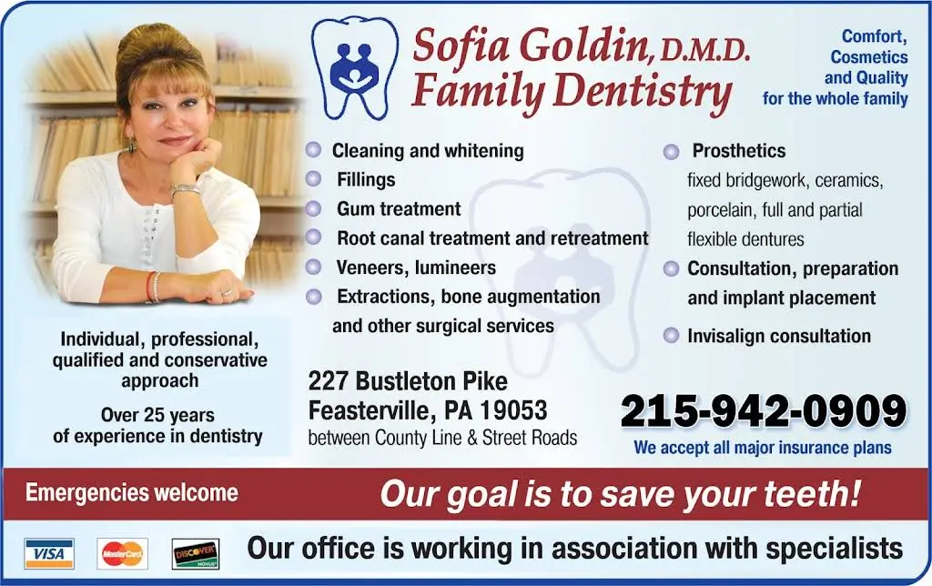 Sofia Goldin, D.M.D. Family Dentistry - Professional dental clinic exterior with modern facilities