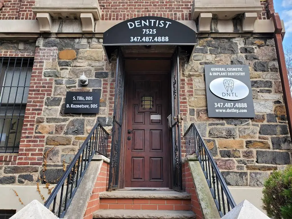 DNTL - Professional dental clinic exterior with modern facilities