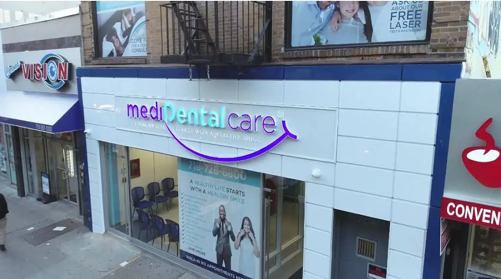 MediDental Care - Professional dental clinic exterior with modern facilities