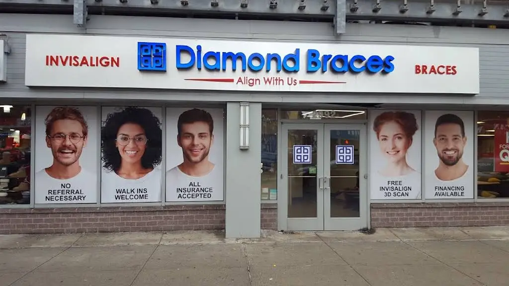 Diamond Braces Orthodontist - Professional dental clinic exterior with modern facilities