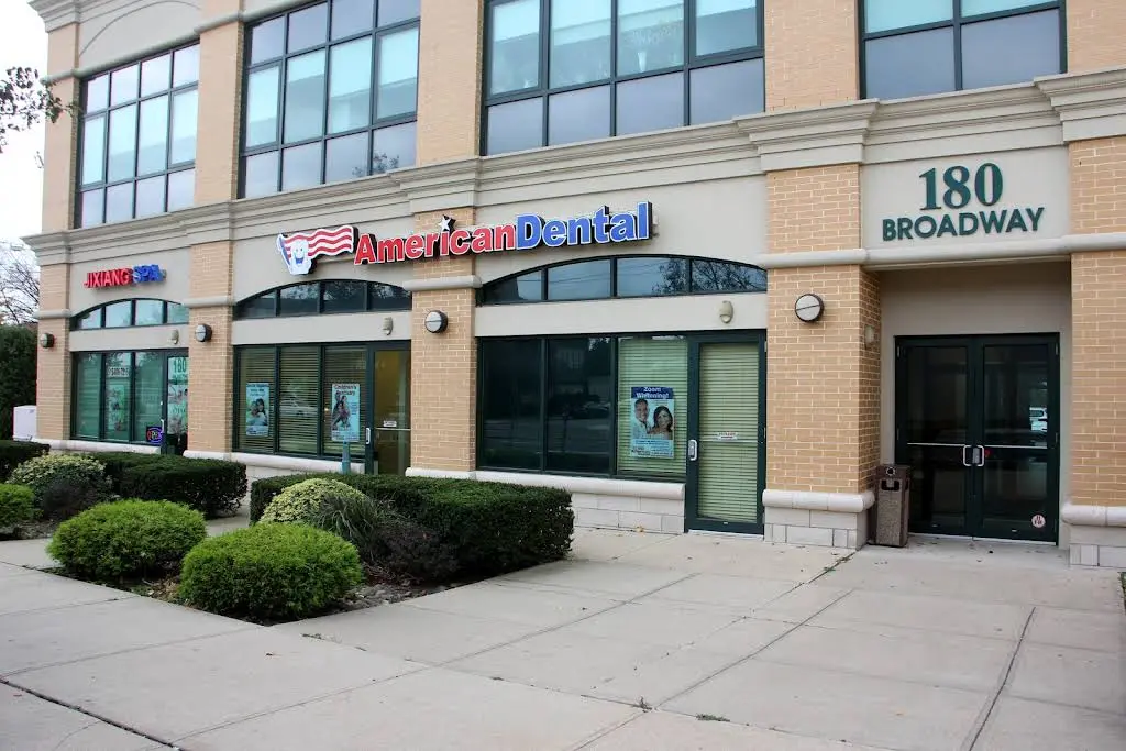 American Dental Hicksville - Professional dental clinic exterior with modern facilities
