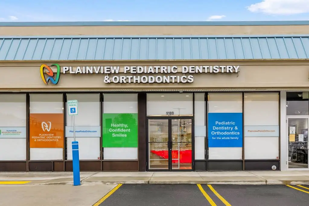 Plainview Pediatric Dentistry & Orthodontics - Professional dental clinic exterior with modern facilities
