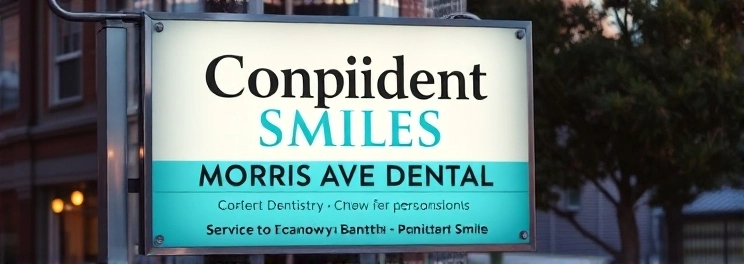 Confident Smiles - Morris Ave Dental - Professional dental clinic exterior with modern facilities