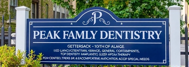 Peak Family Dentistry - Professional dental clinic exterior with modern facilities