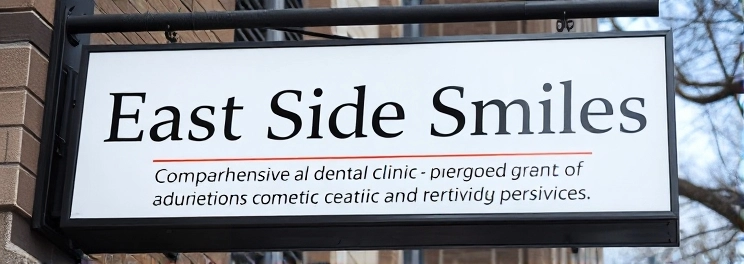 East Side Smiles - Professional dental clinic exterior with modern facilities
