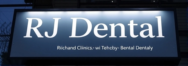 RJ Dental - Professional dental clinic exterior with modern facilities