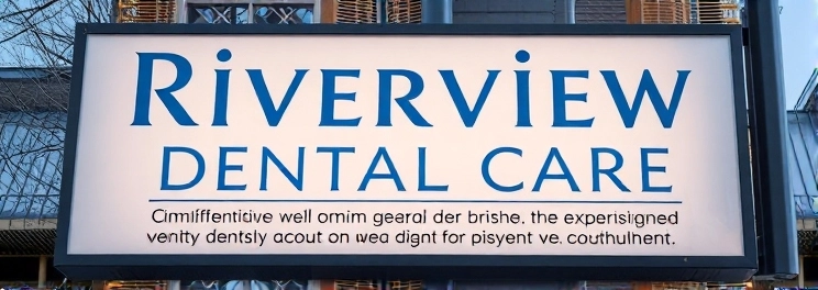 Riverview Dental Care - Professional dental clinic exterior with modern facilities